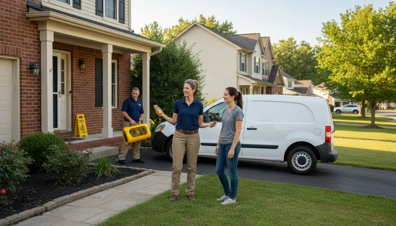 Residential water damage restoration in Indianapolis, IN